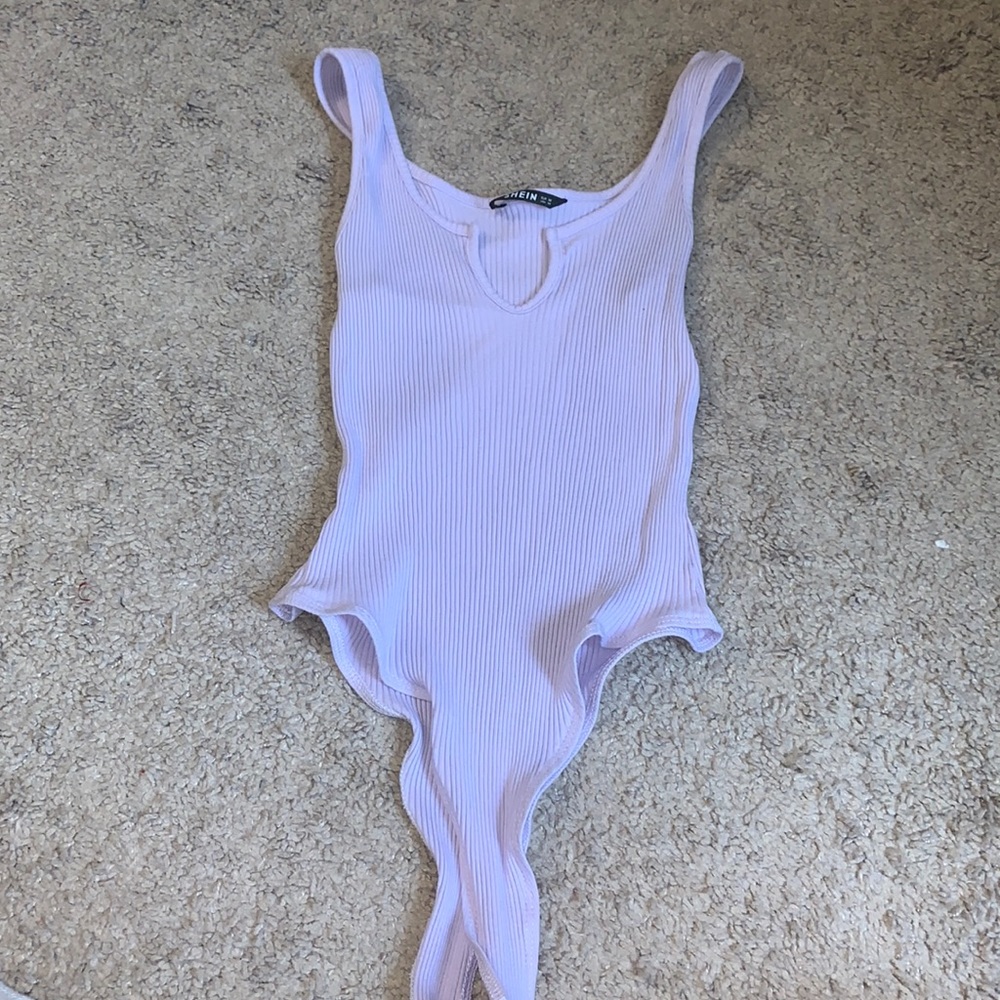 Purple body suit